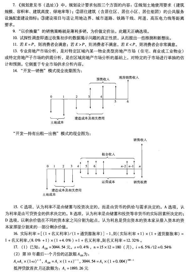 2012年房地产开发经营与管理试题