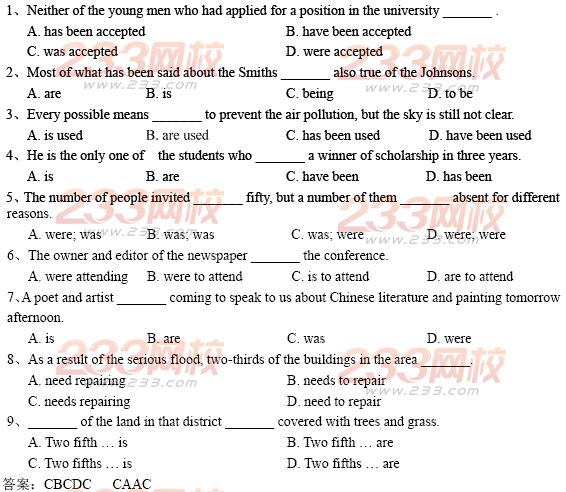 小学三年级奥数题练习及答案解析_高中代词语法题_高中英语语法练习题及答案