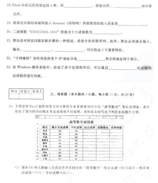 教师招聘信息技术试题_上海教师招聘考试中学信息技术试题(5)