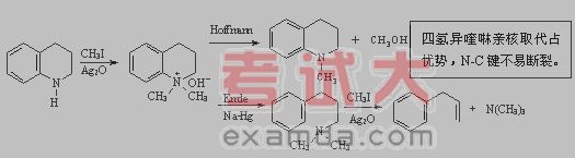 布朗(braun)反应 以溴化氰为试剂直接使n-c键断裂,不要求β-质子的