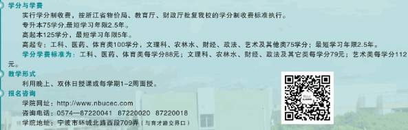 宁波大学2014年成人高等教育招生简章