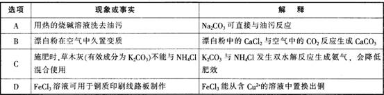 2015年教师资格证考试《化学学科知识与教学能力》(初级中学)模拟试题(5)