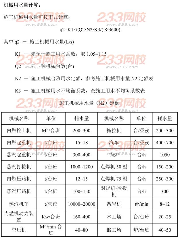 施工现场临时用水计算，仅需三步！