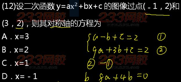 2015年成人高考高起点数学(文)真题及答案