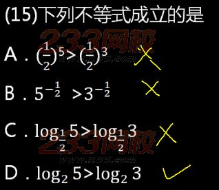 2015年成人高考高起点数学(文)真题及答案